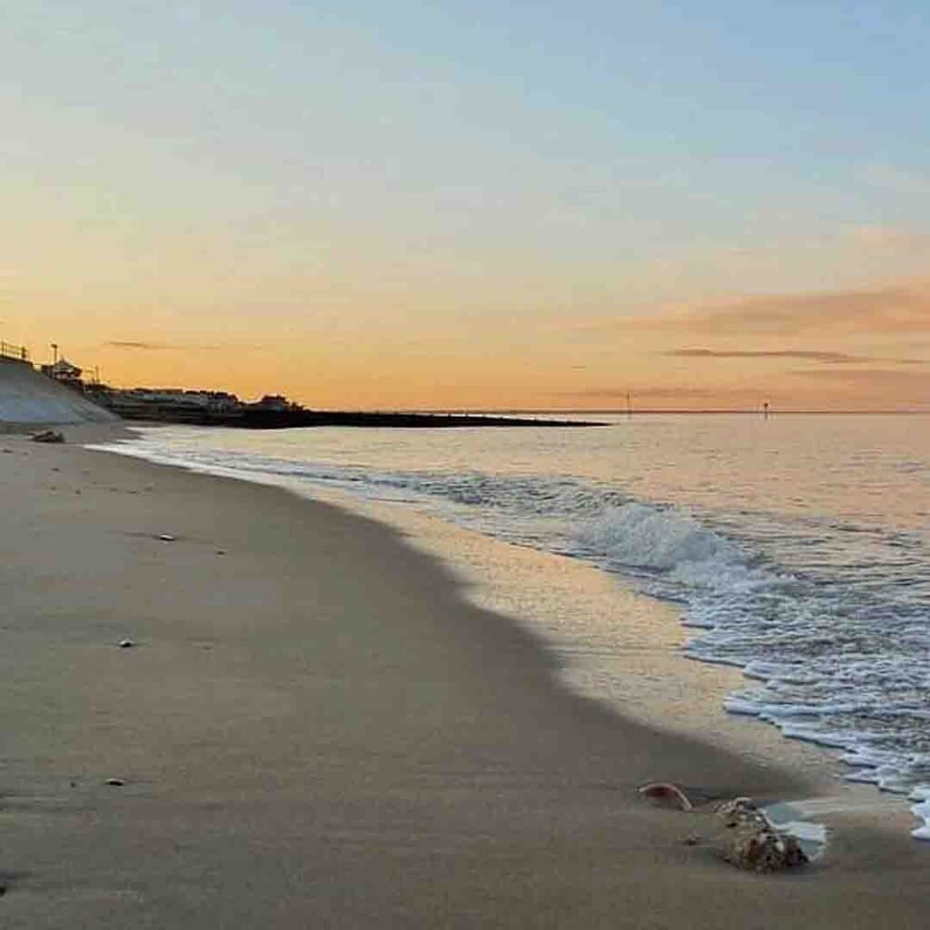 Hornsea beach Sunset