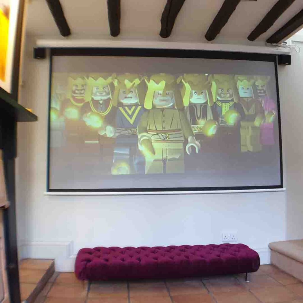 cinema screen holly cottage
