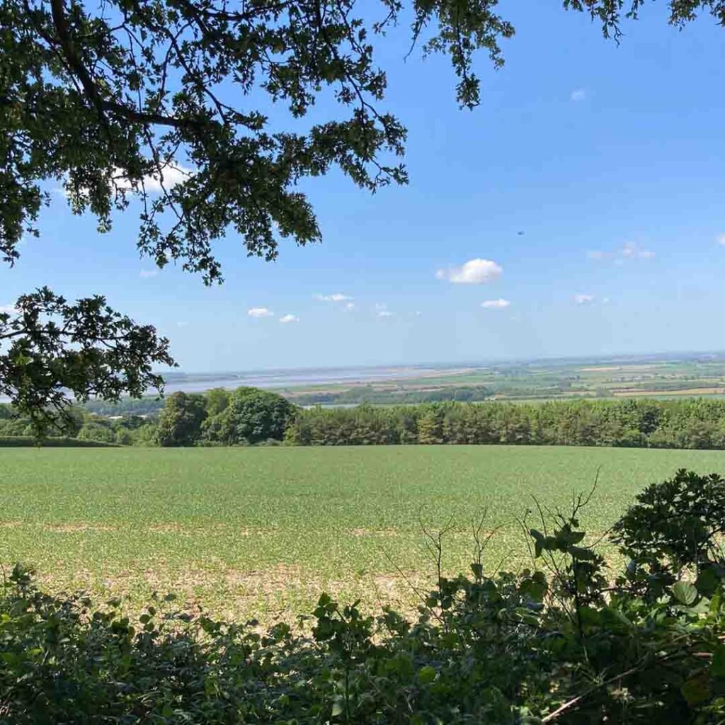 view across the Yorkshire wolds holiday cottage